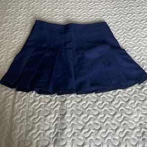 Navy Blue Preppy Skirt with Built In Shorts